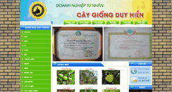 Desktop Screenshot of caygiongduyhien.com