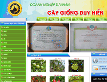 Tablet Screenshot of caygiongduyhien.com